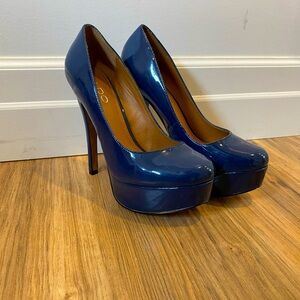 Blue Aldo pumps, only worn once!
